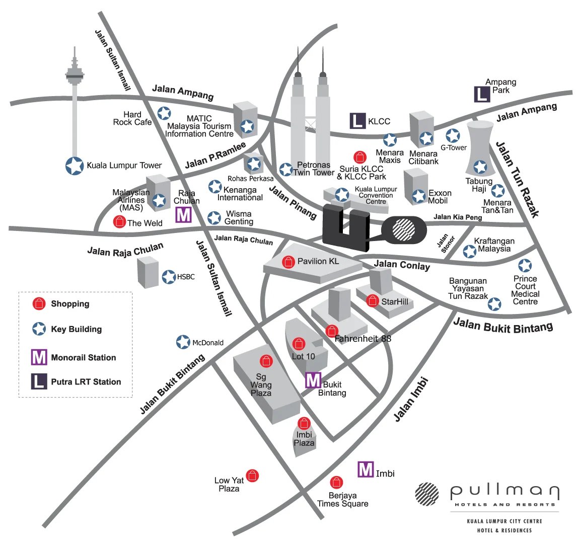 Pullman KLCC-map